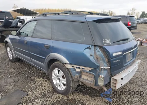 2005 Subaru Outback 2.5I z USA, uszkodzony, nr VIN 4S4BP61C157356001